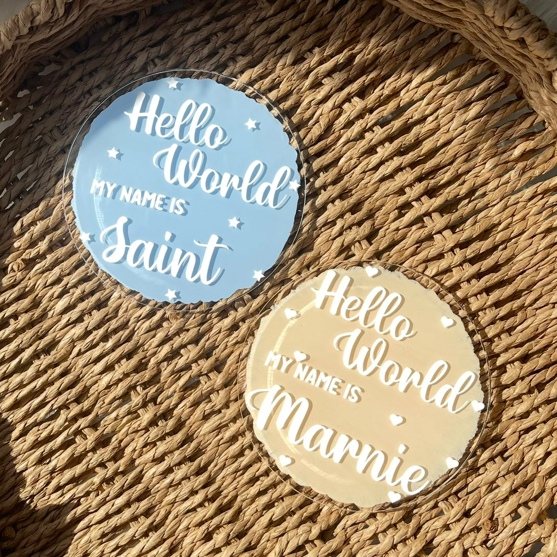 Hello world - name announcement