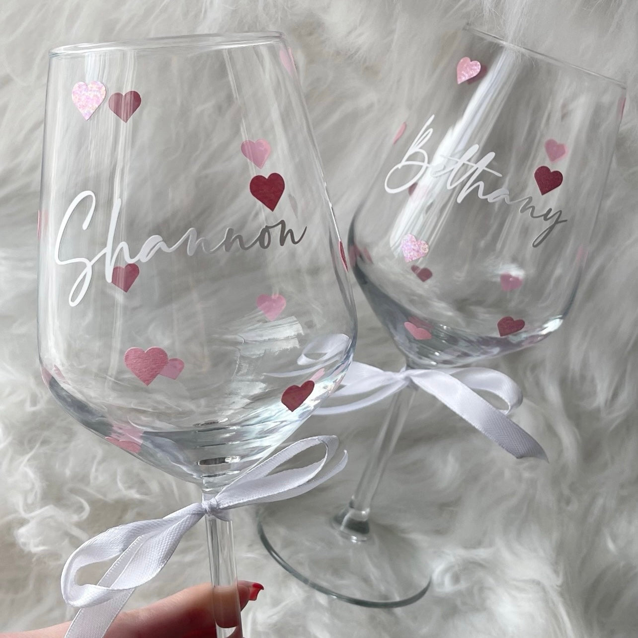 Pink heart Glasses