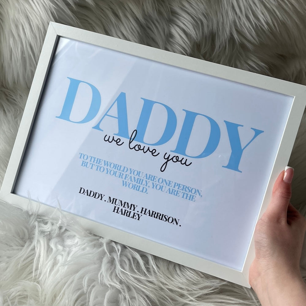 A4 We love you Print + Frame