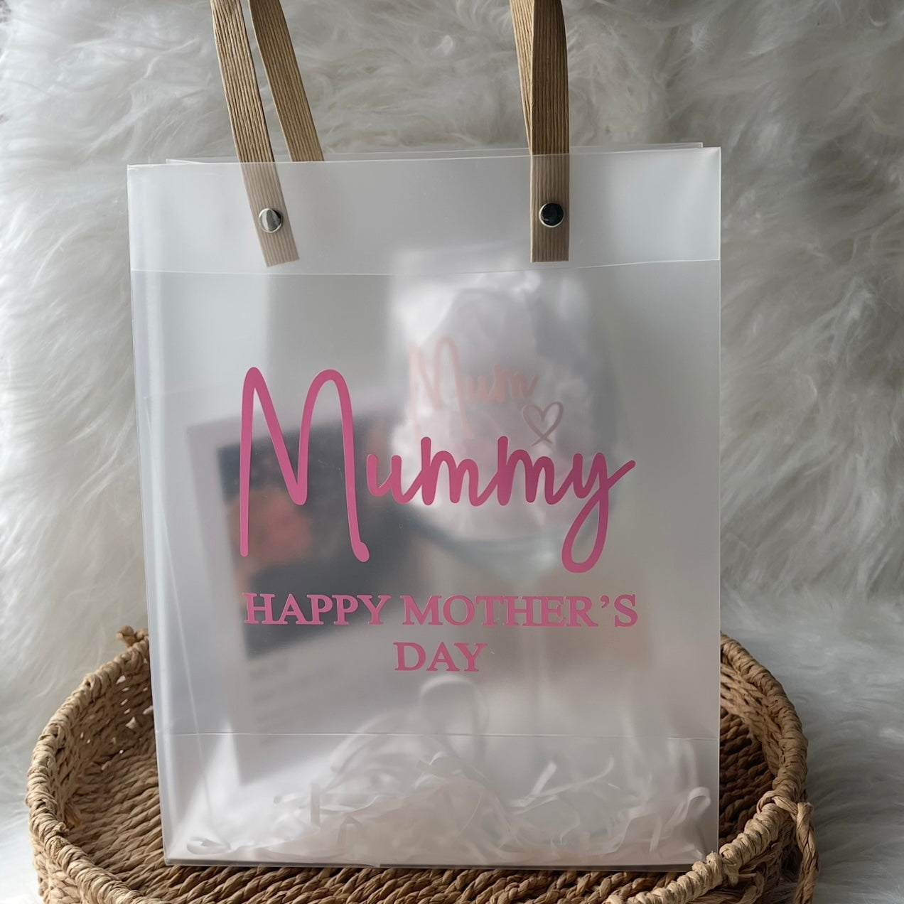 Frosted gift bag