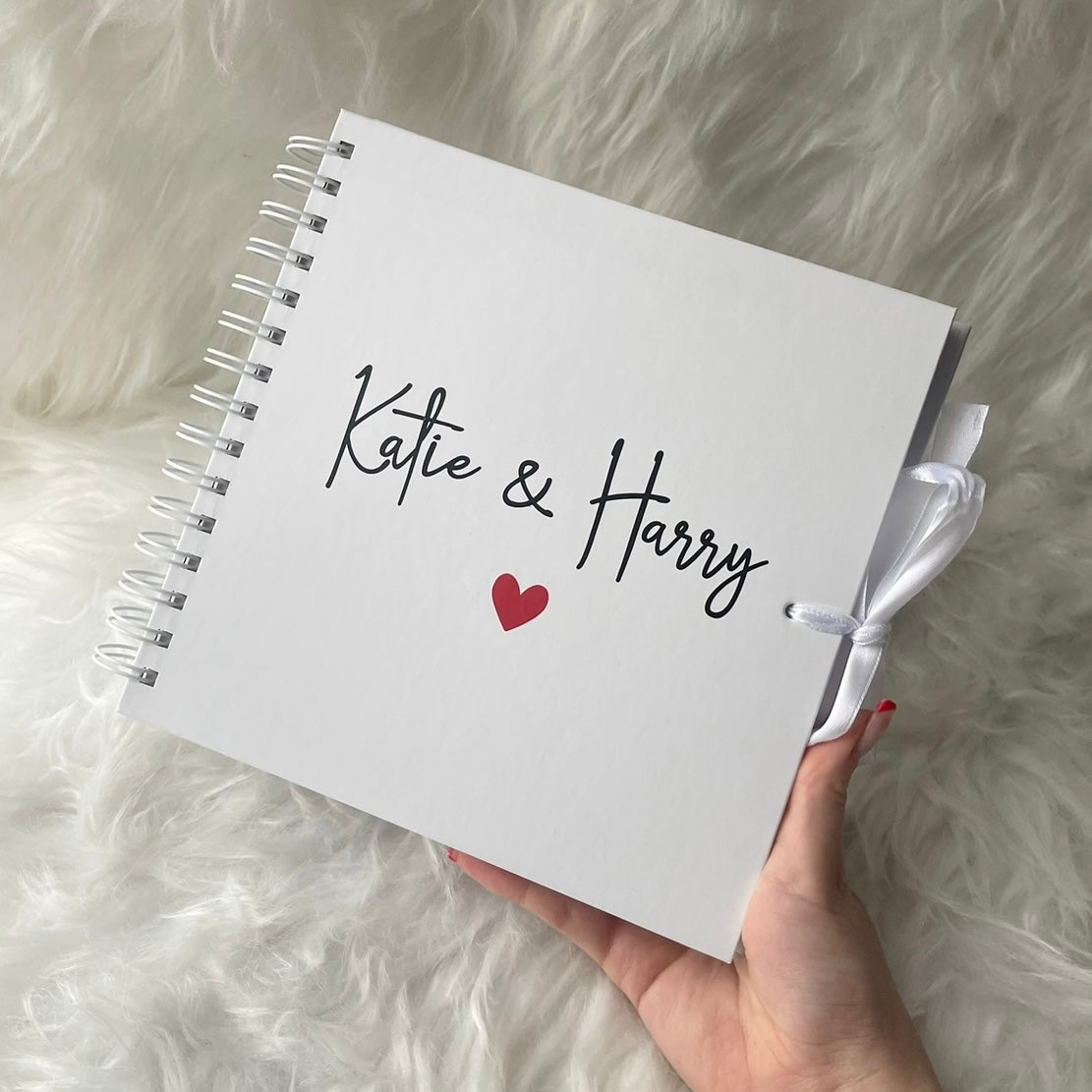 Heart scrapbook (other colours & sizes available)