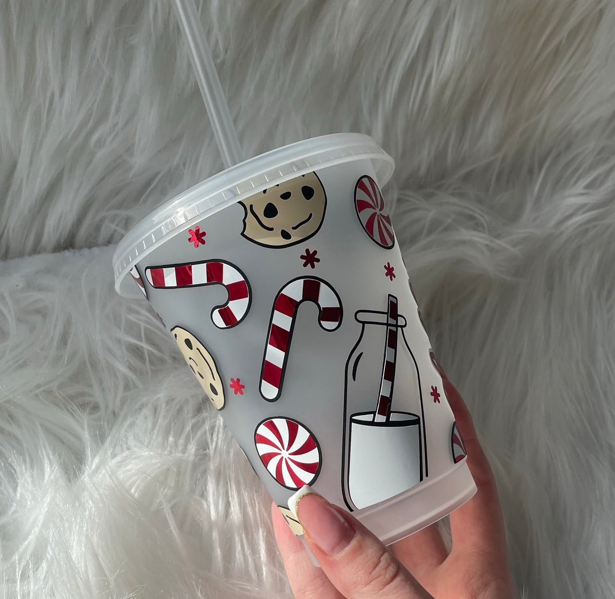Milk & Cookies Cold Cup - please note colours will arrive matte & not mirror like the image *