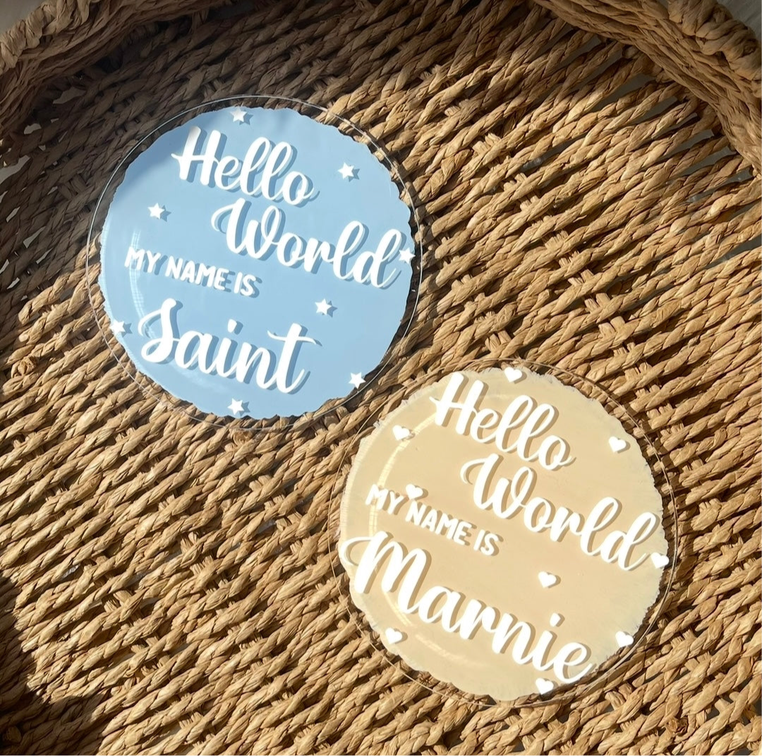 Hello world - name announcement