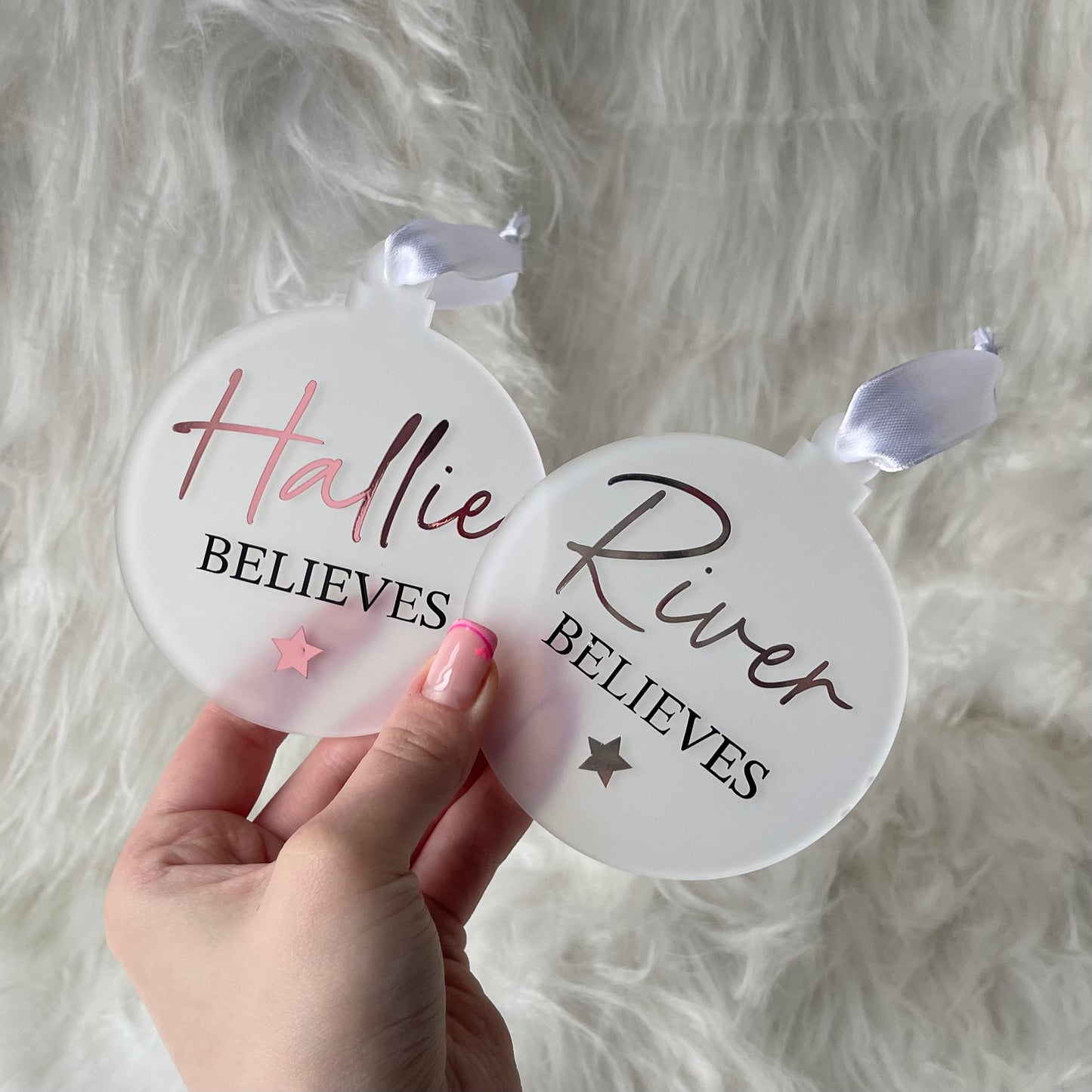 ‘Believes’ Christmas decoration