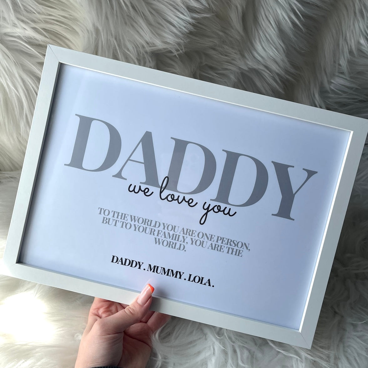 A4 We love you Print + Frame