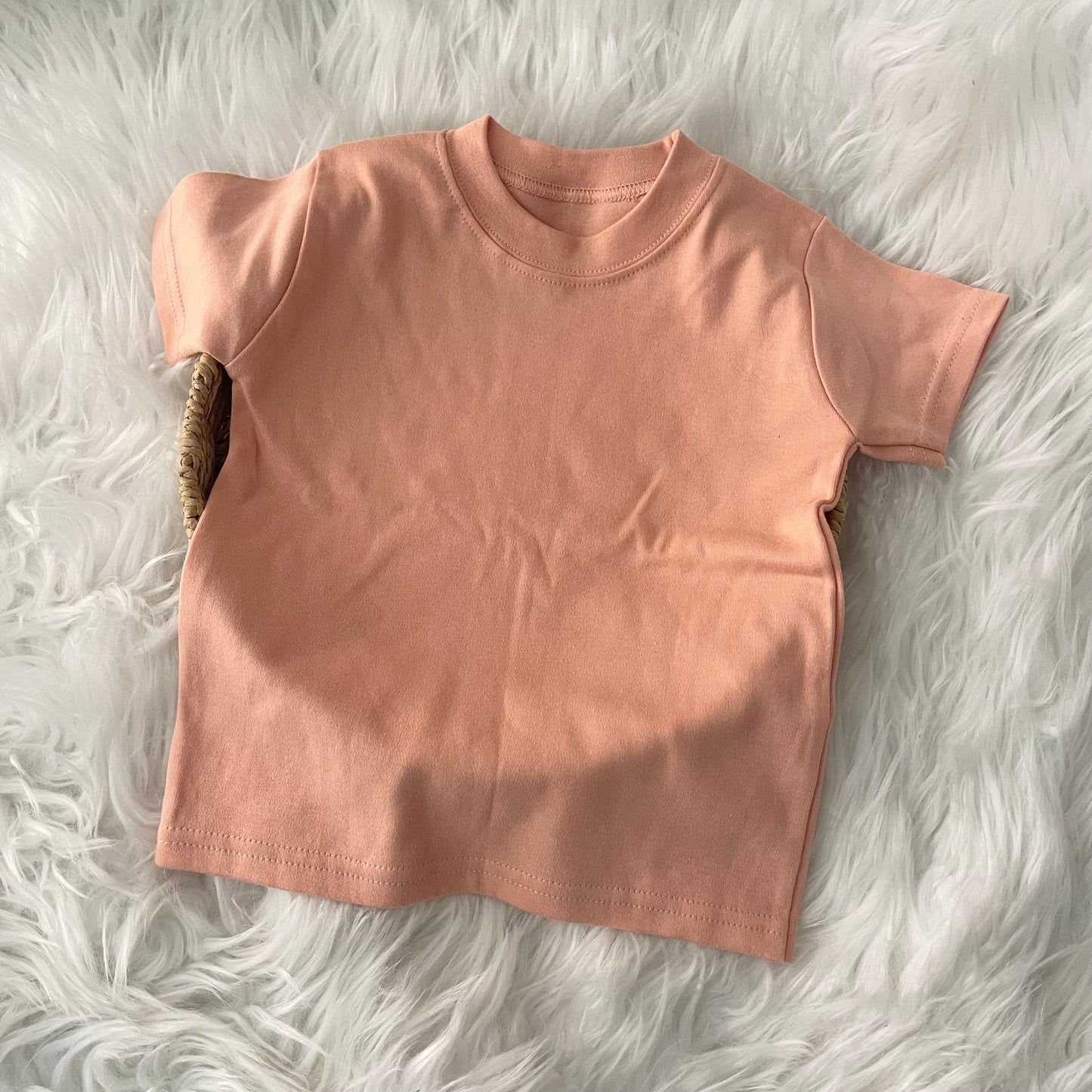 Peach pink t-shirt 1-2 yrs