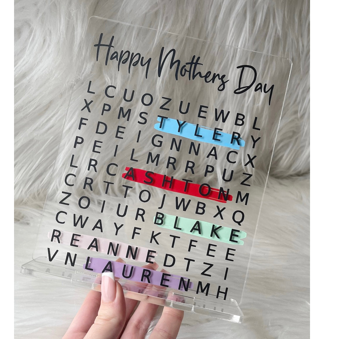 Mother’s day - Word search plaque