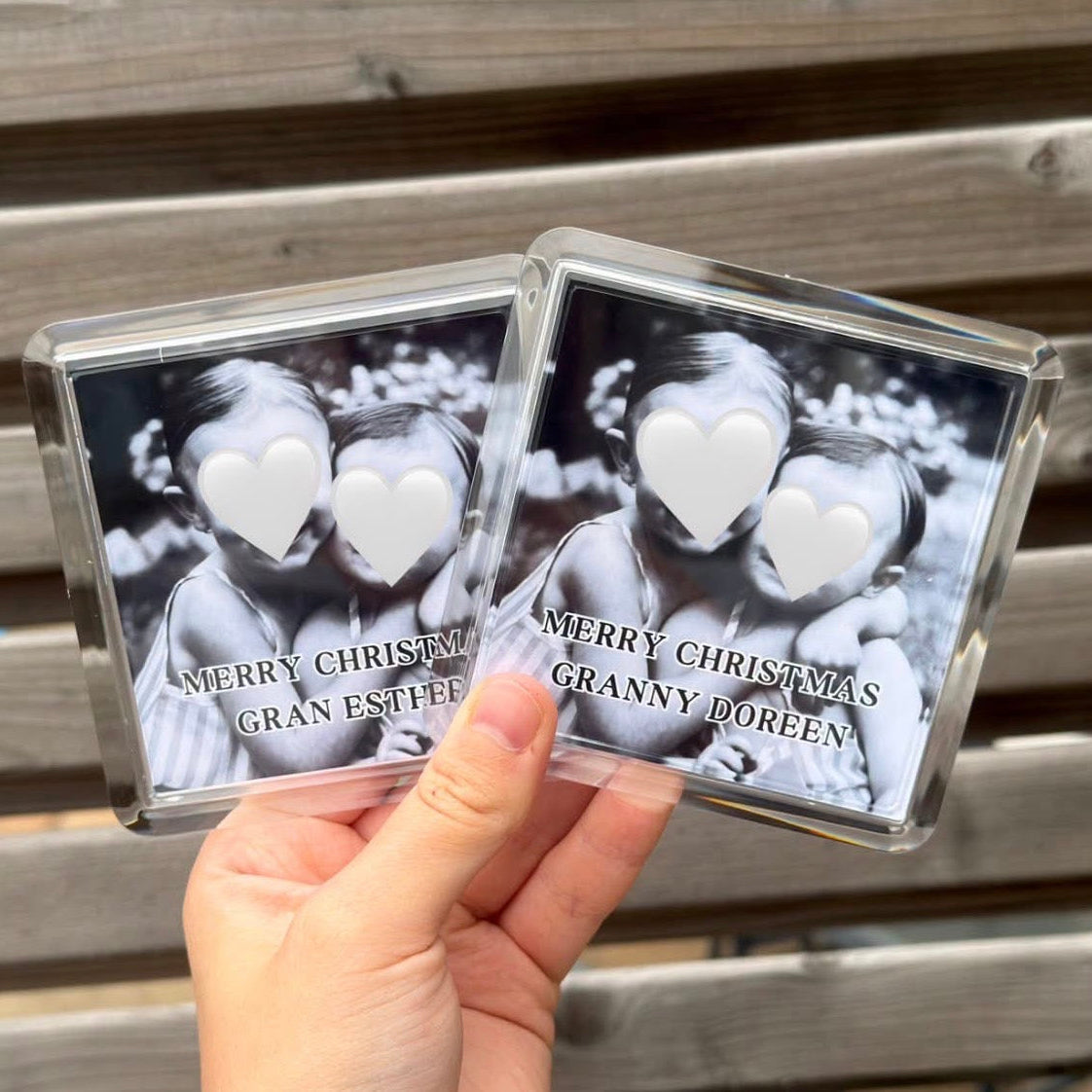 Acrylic photo coaster