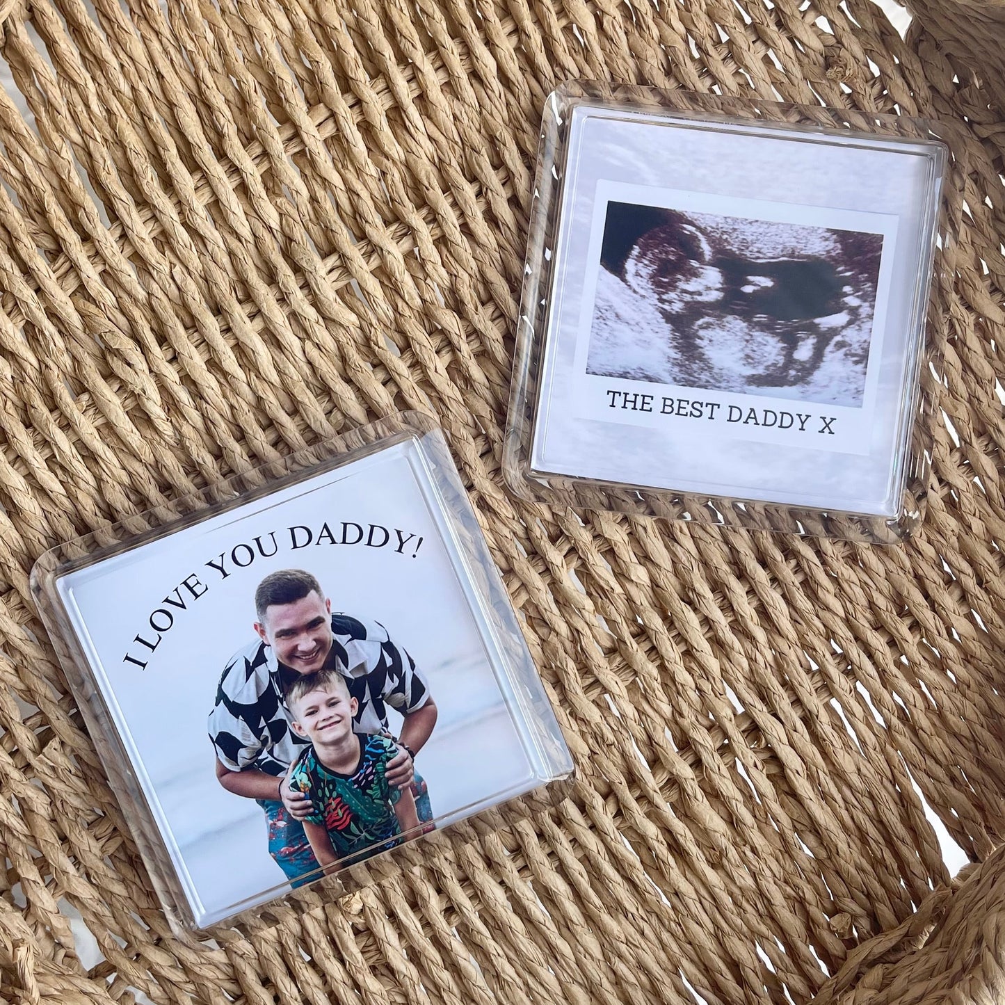 Acrylic photo coaster