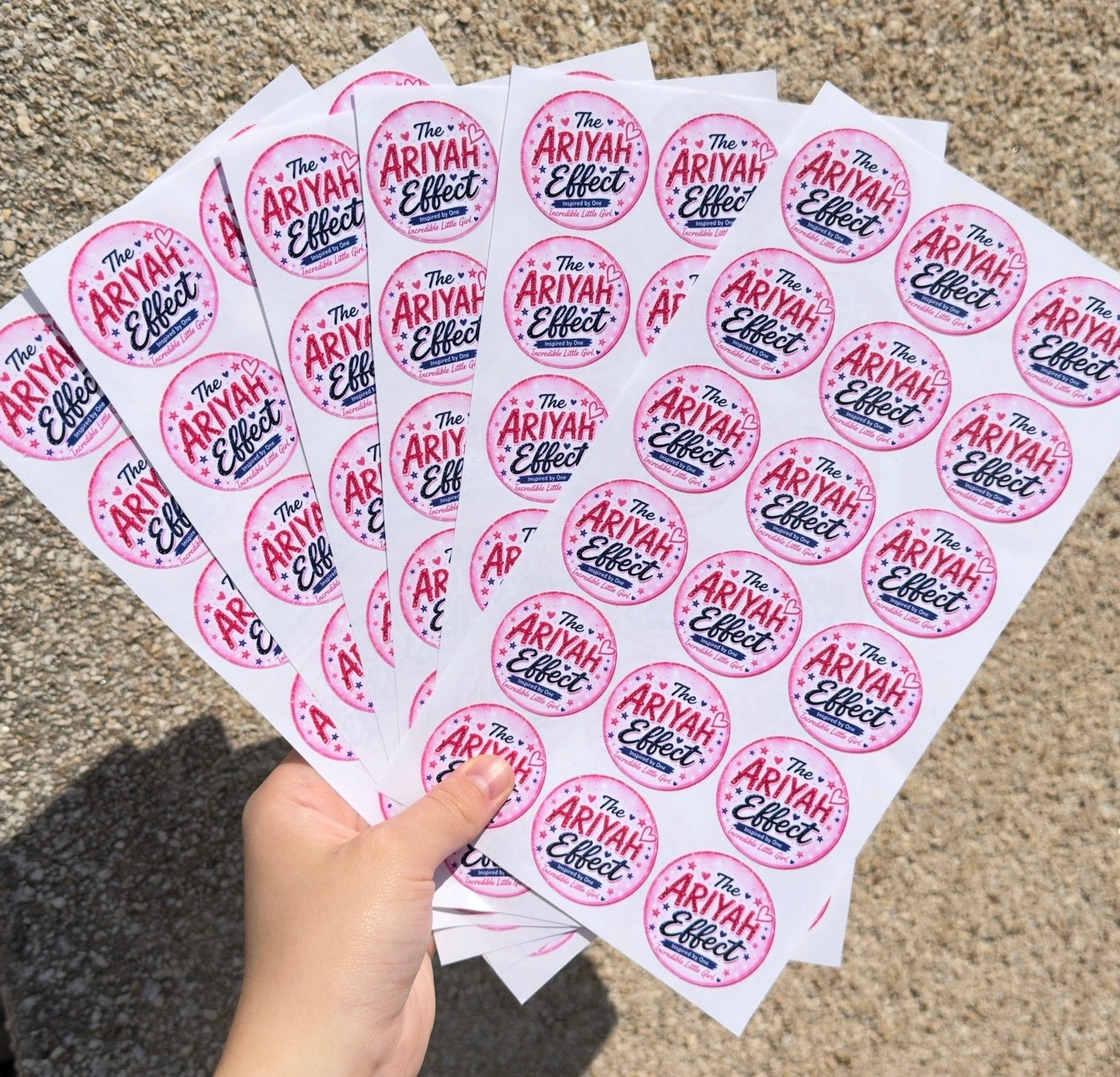 Upload your own image - Round sticker sheet (3.5cm/ 4cm & 5cm)