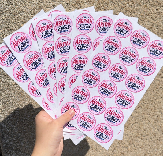 Upload your own image - Round sticker sheet (3.5cm/ 4cm & 5cm)