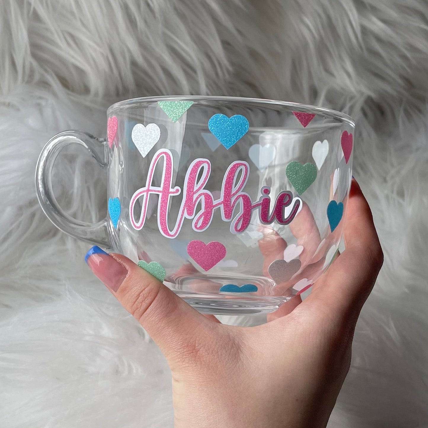 Glitter Heart Mug