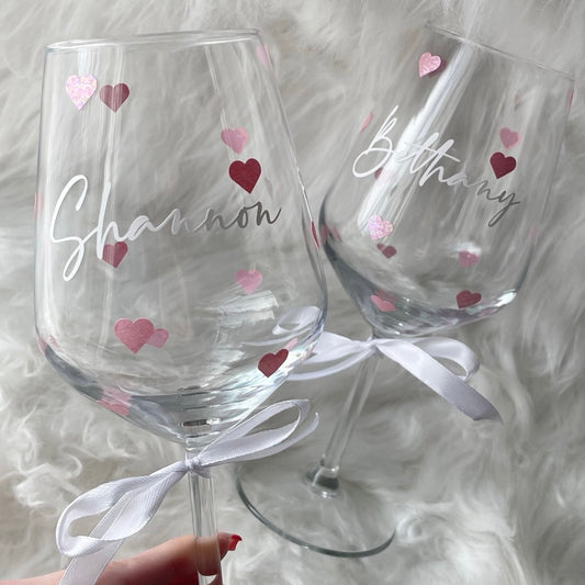 Pink heart Glasses