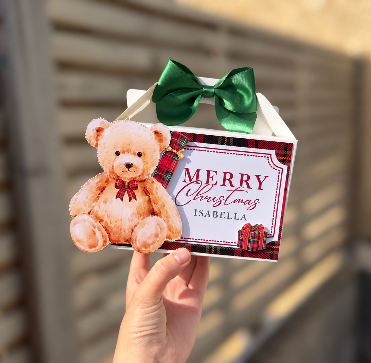 Teddy & Tartan Christmas Treat box