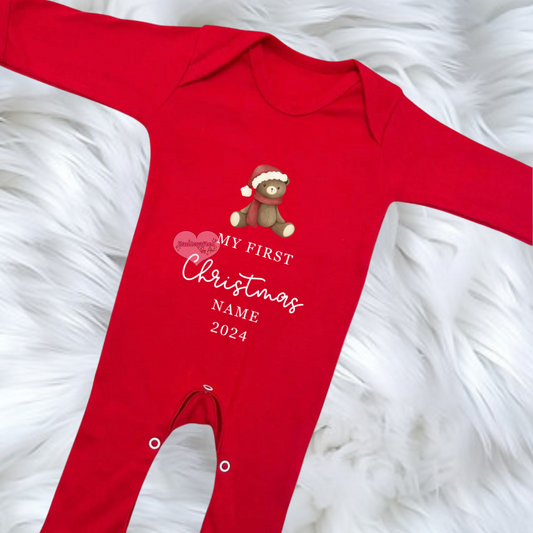 First Christmas Romper