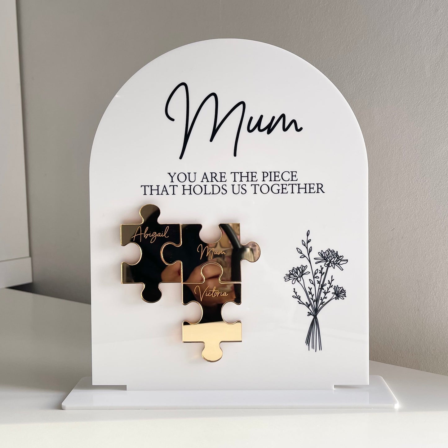 Mother’s Day Jigsaw Plaque (customisable) - delivery in time for Mother’s Day is not guaranteed on this item