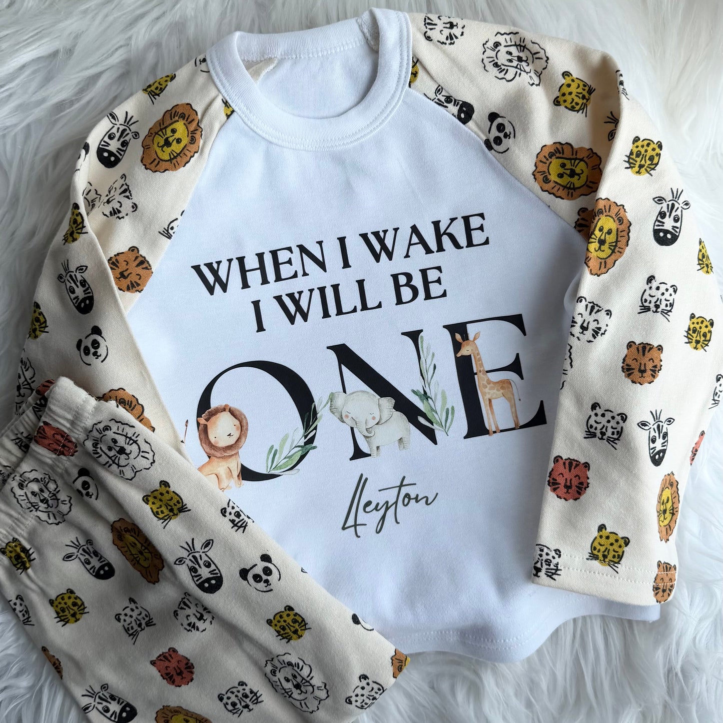 When I wake up I will be … Safari theme pyjamas