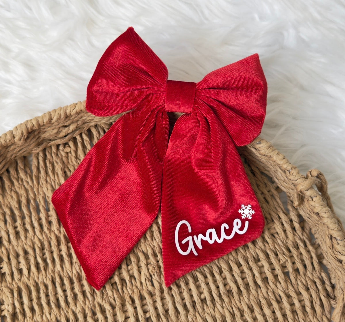 Velvet Hair Bow