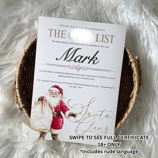 The C**t list