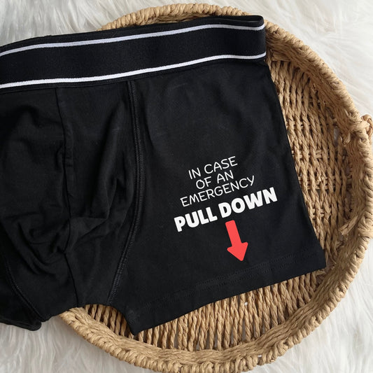 In case of an emergency- Boxers