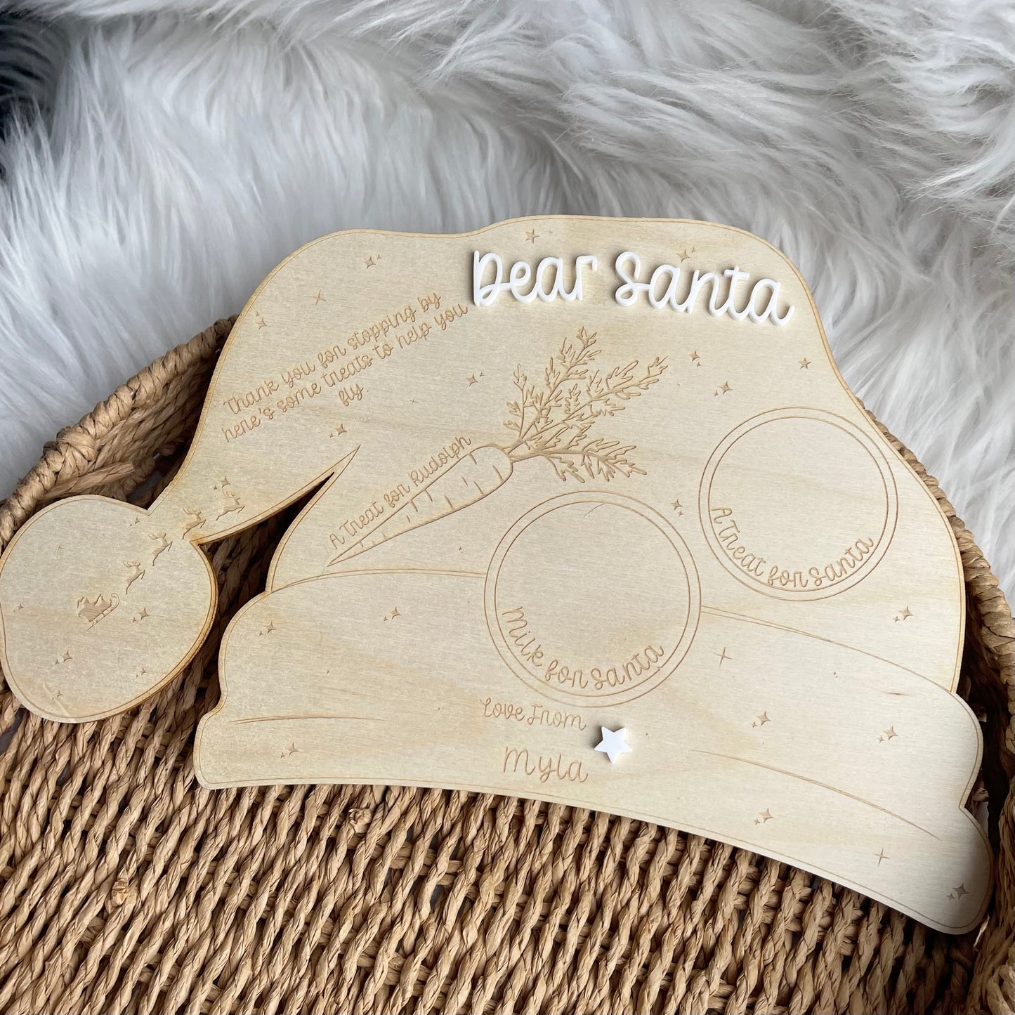 Engraved / Acrylic Santa Treat Board