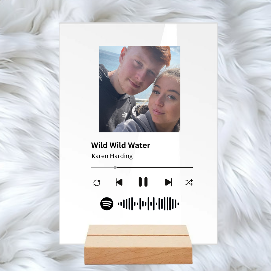 Spotify Plaque - Clear acrylic