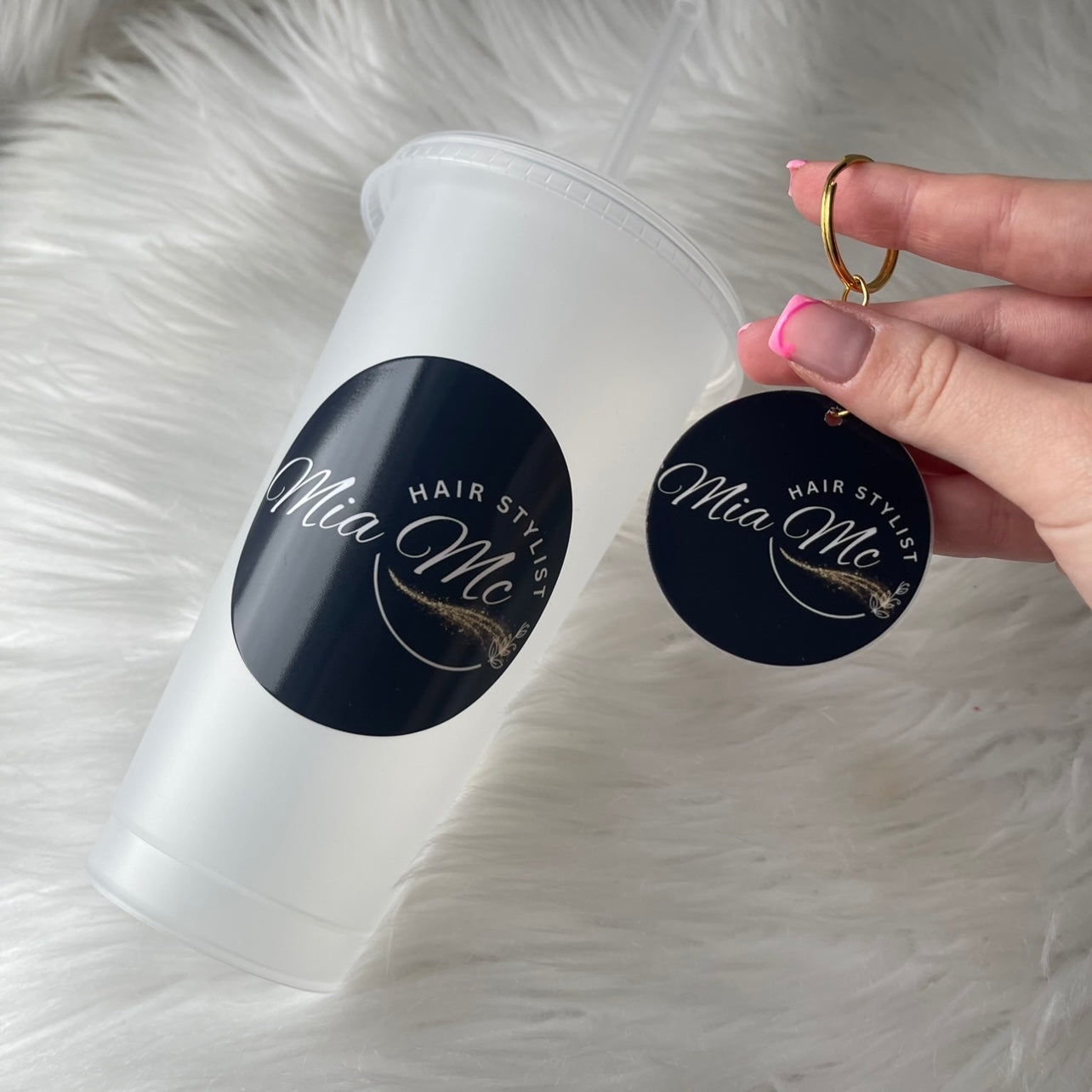 Logo Cold cup and keyring set