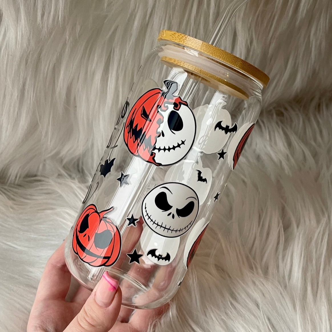 The nightmare before Christmas bamboo lid cup 🎃