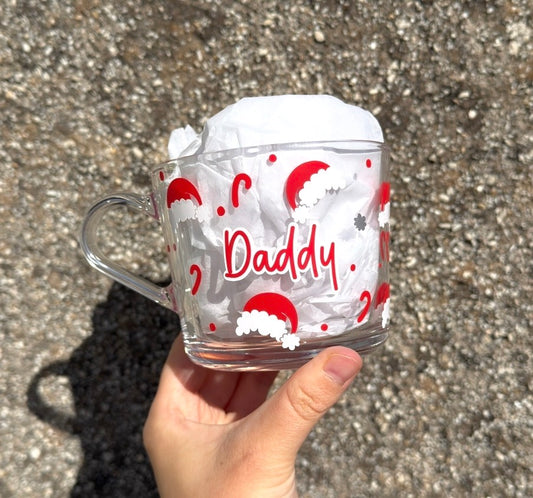 Santa Hat & candy canes - mug