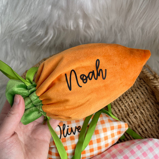Drawstring Carrot bags