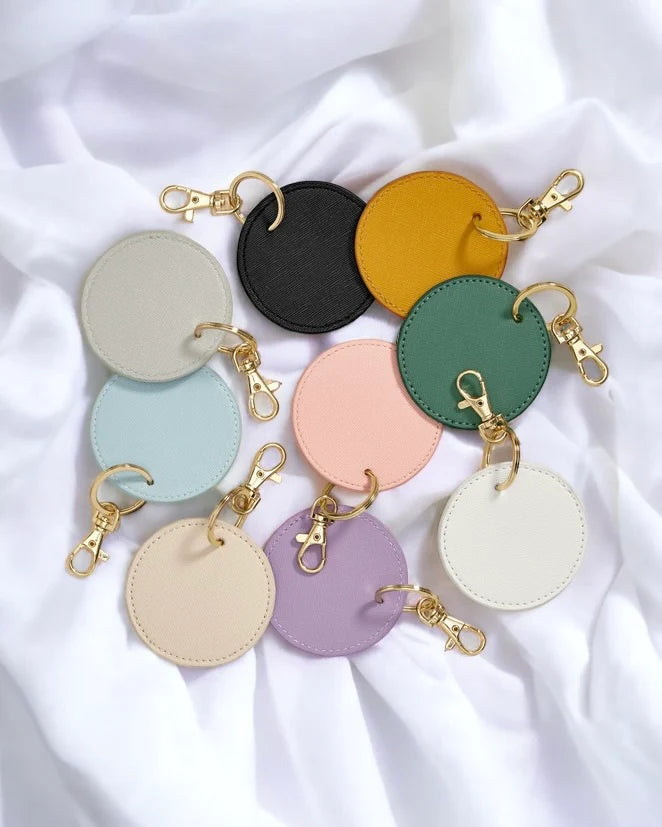 Faux leather keyrings (various shapes)