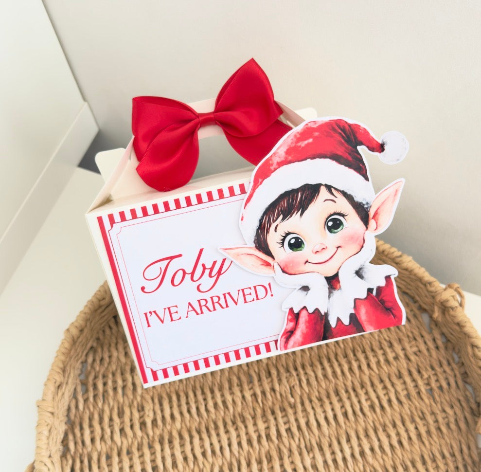 I’ve / We’ve Elf arrival treat box & small elf letter (3D Effect)