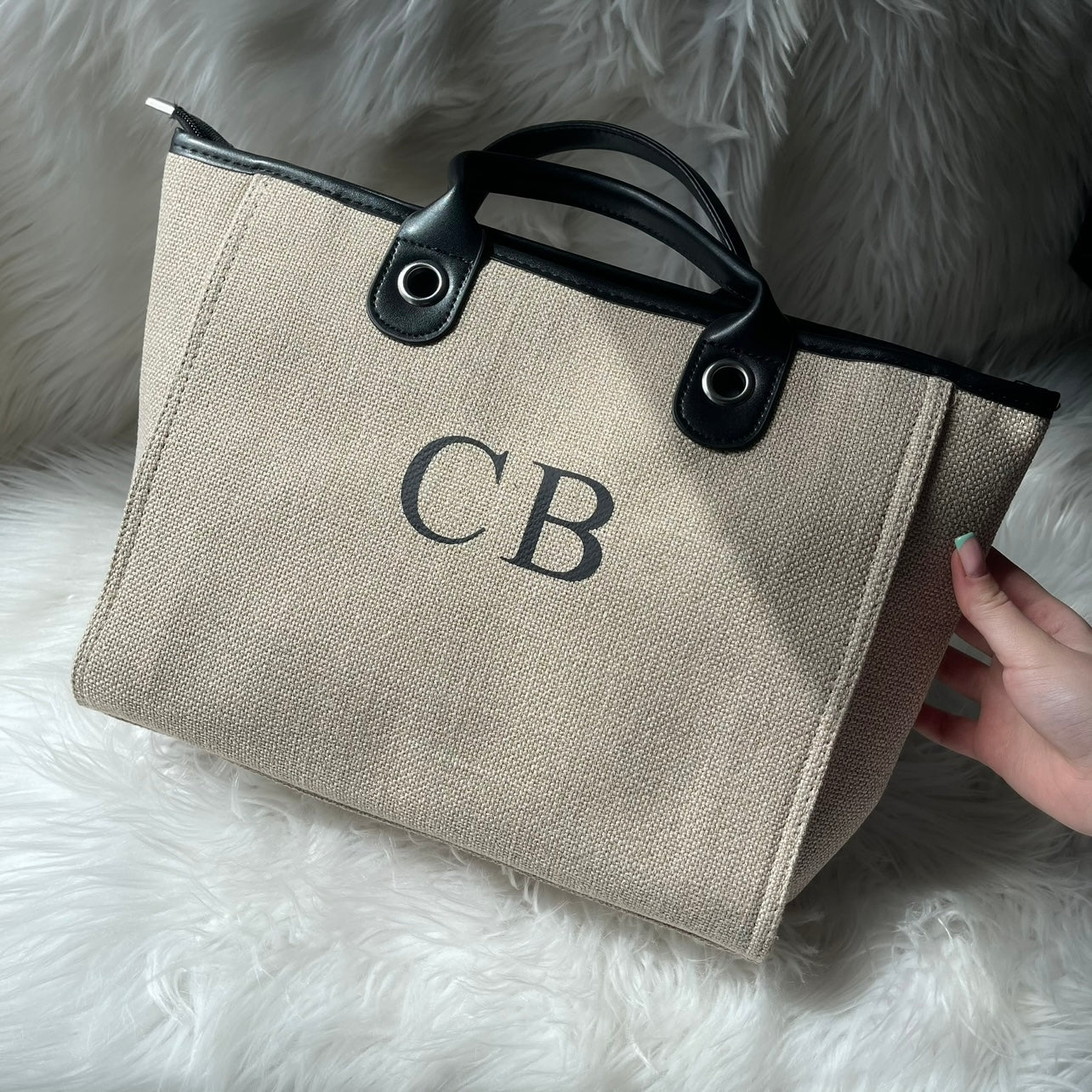 Monogram canvas Tote bag