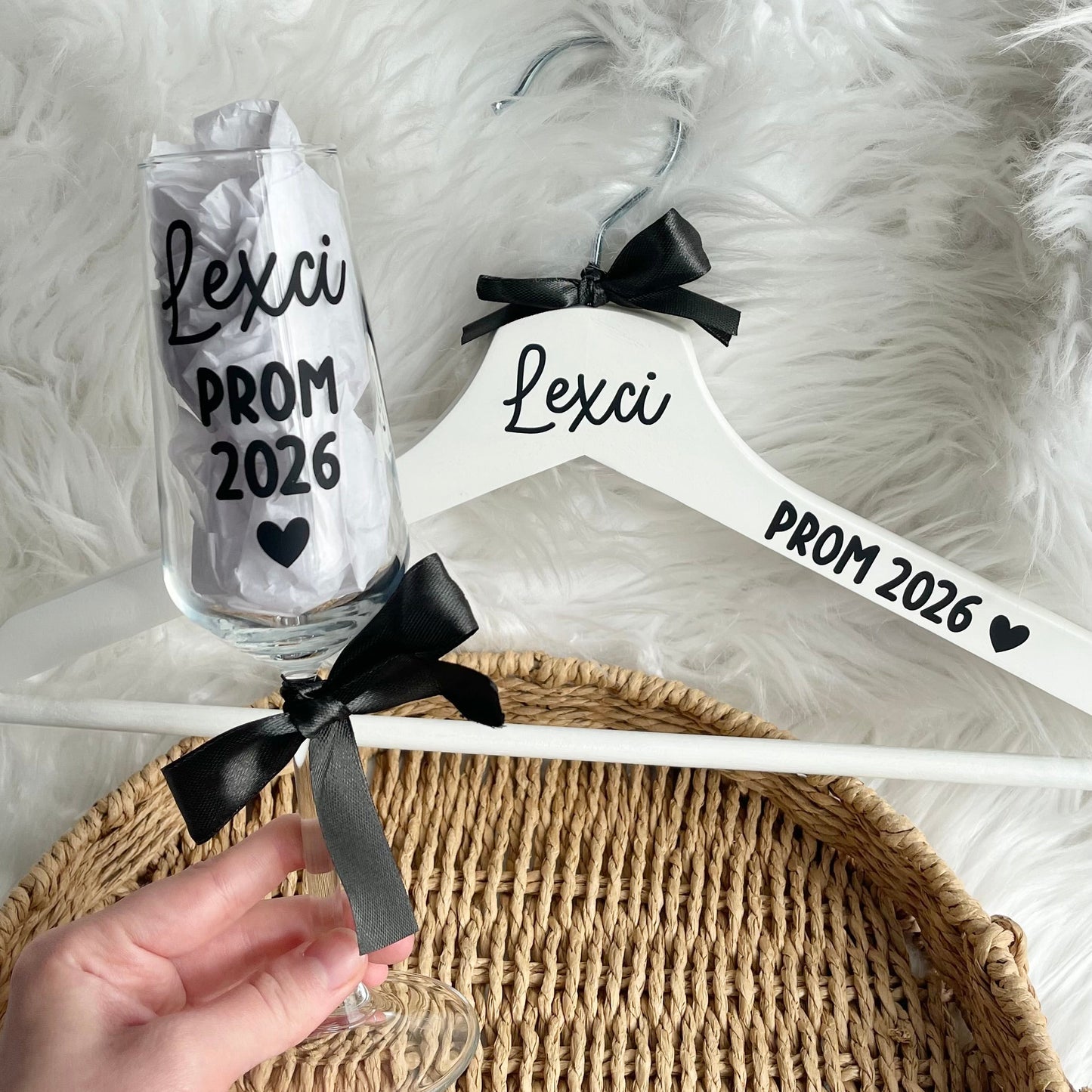 Glass & Hanger Prom set (other colours available)