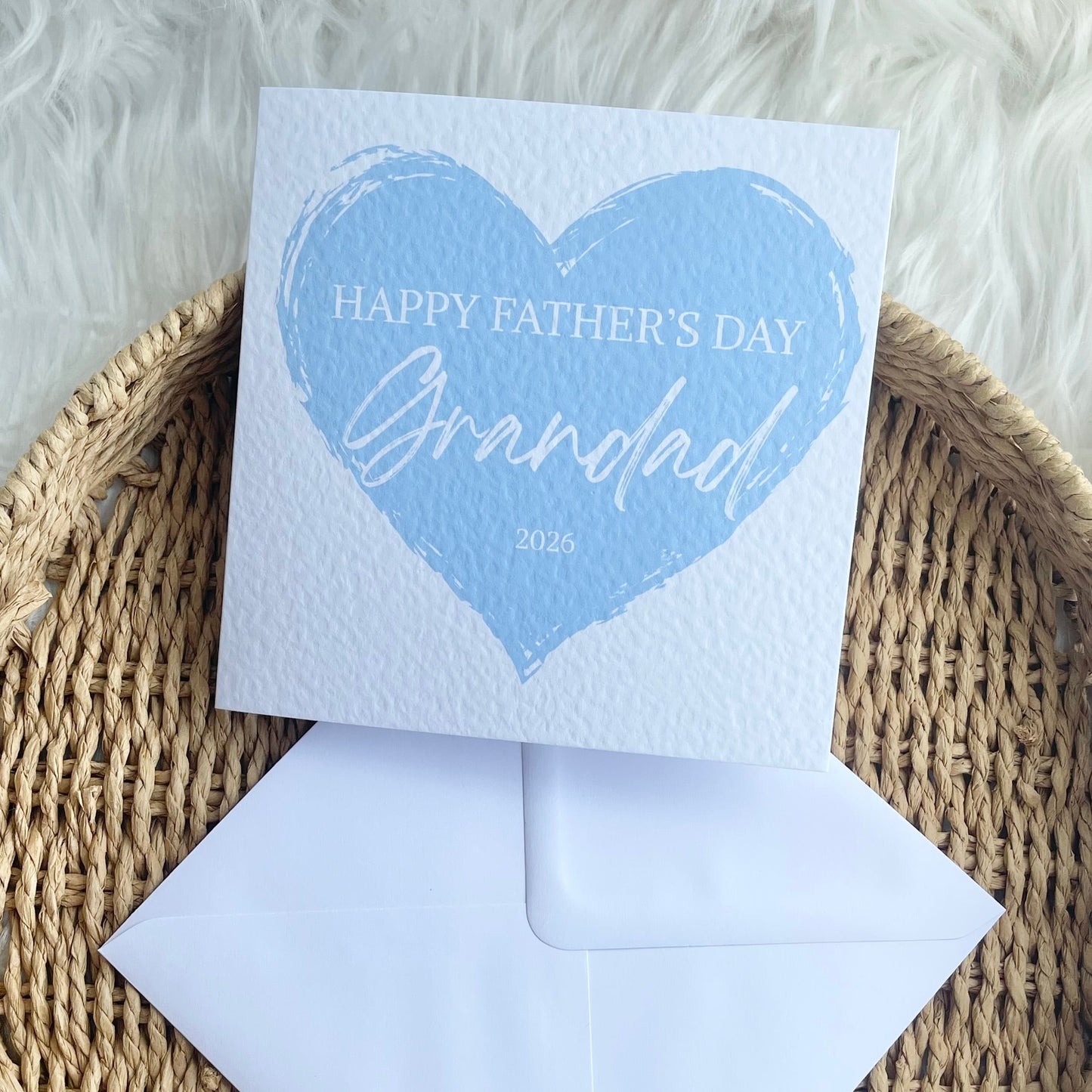 Blue heart - Father’s Day card