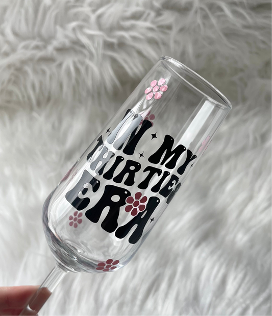 In my thirties era champagne glass
