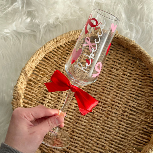 Hearts & bows Glass