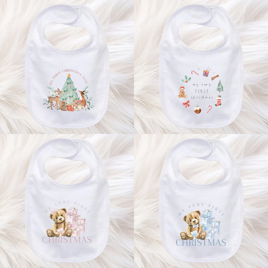 First Christmas Bibs (4 designs)