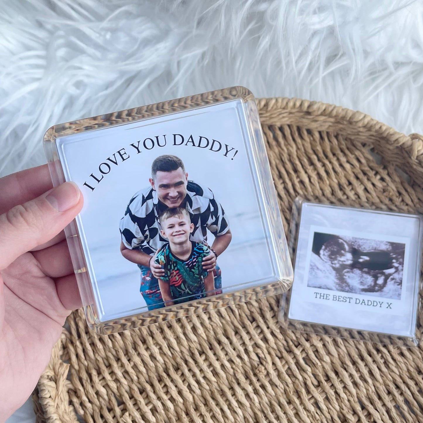 Acrylic photo coaster