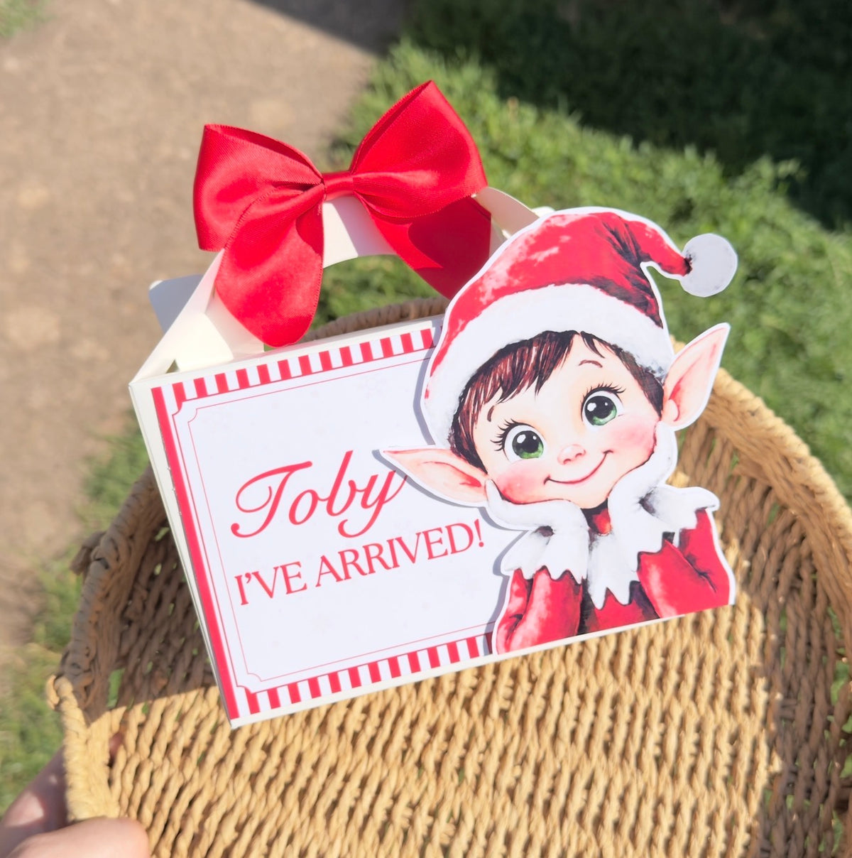 I’ve / We’ve Elf arrival treat box & small elf letter (3D Effect)