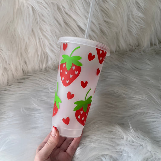 Strawberry cold cup