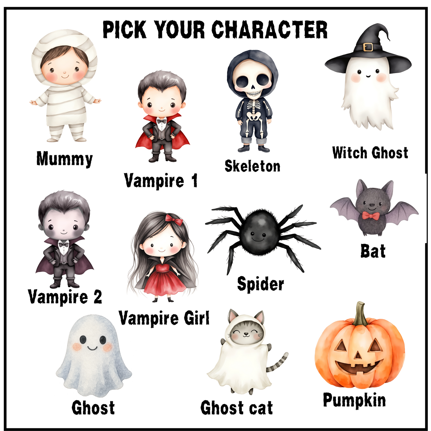 Latter / 3D Halloween spook-tacular treat box - filled or empty option available