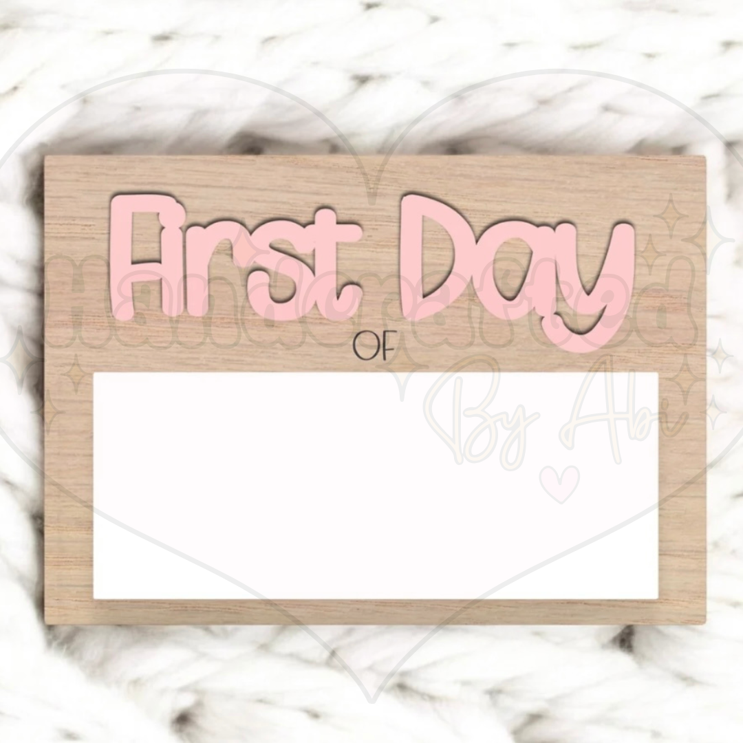 First day of Plaque