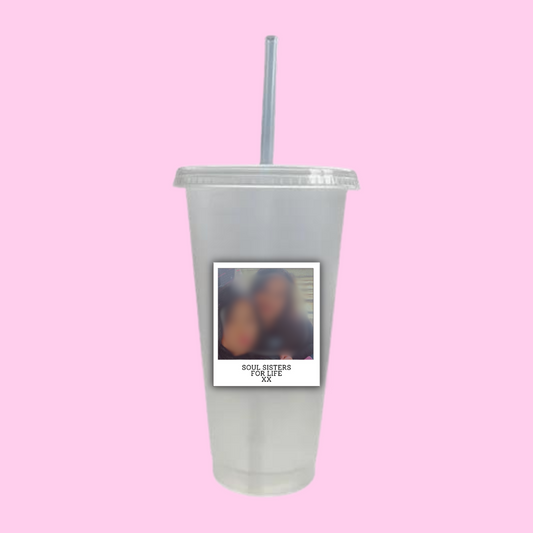 Polaroid image cold cup