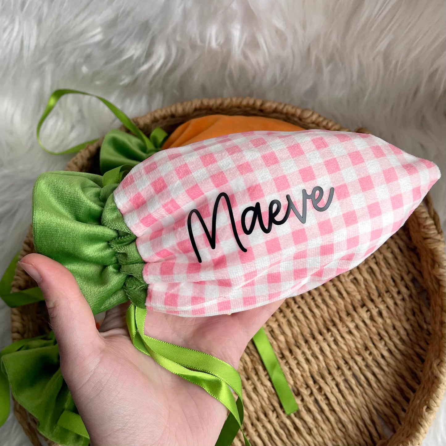 Drawstring Carrot bags