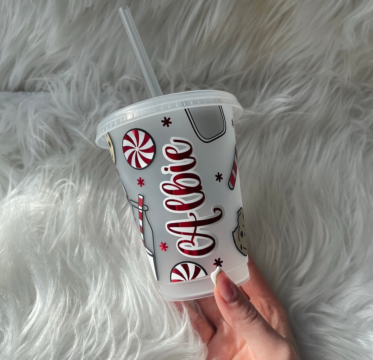 Milk & Cookies Cold Cup - please note colours will arrive matte & not mirror like the image *