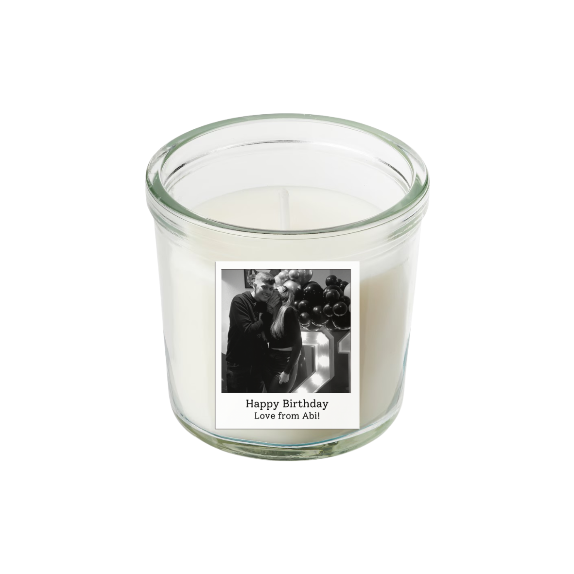 Small Polaroid candle