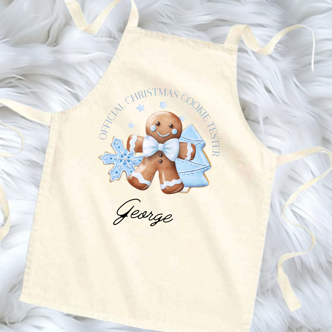 Kids ‘Official cookie tester’ apron- 3 colour options