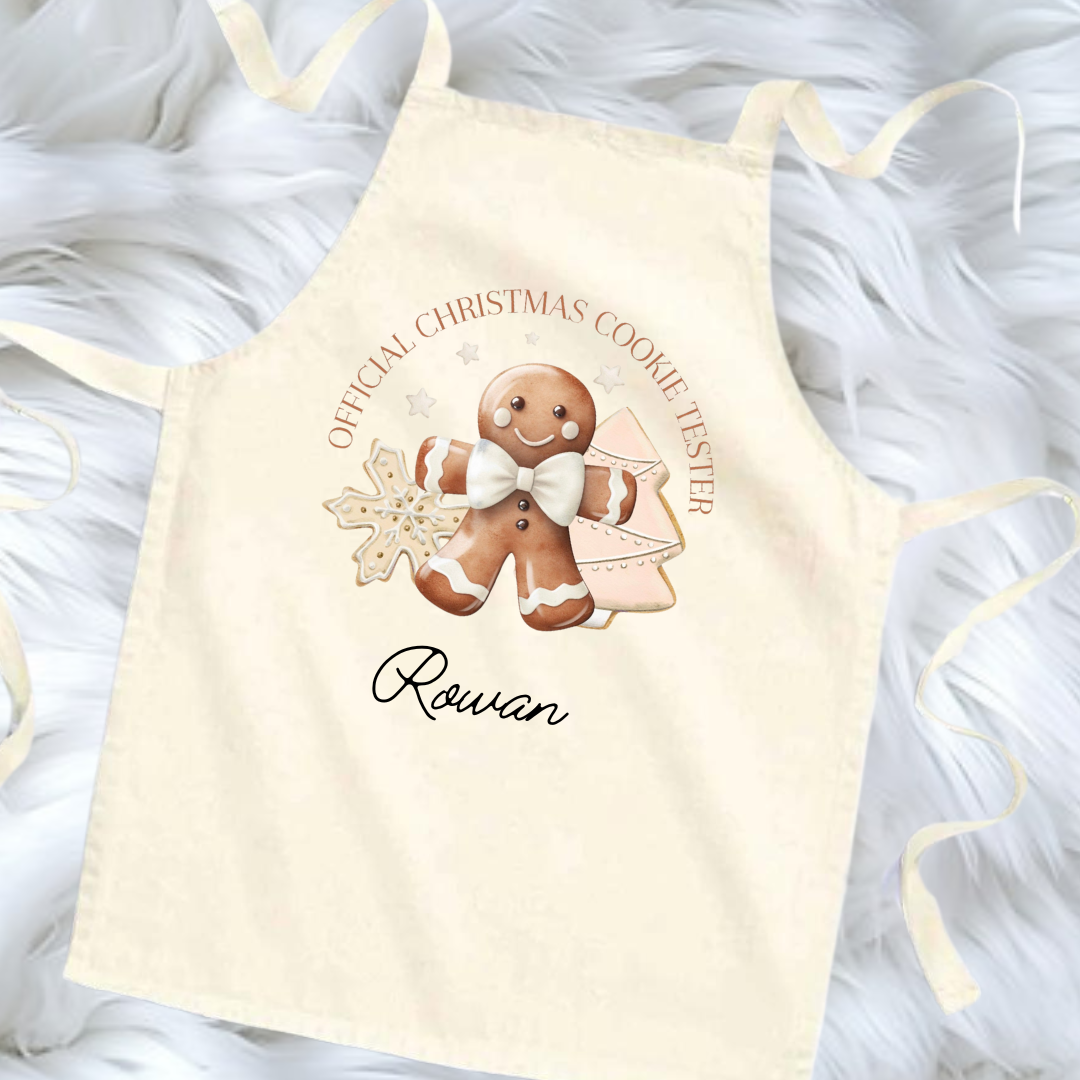 Kids ‘Official cookie tester’ apron- 3 colour options