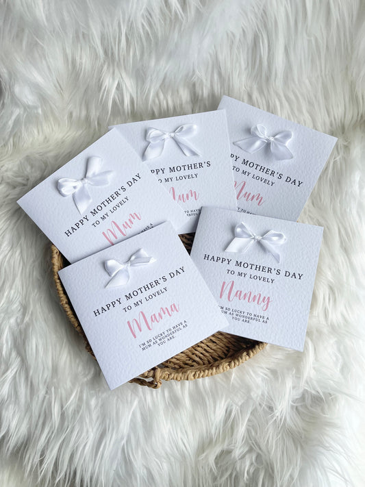 Bow Mother’s Day card - 6”